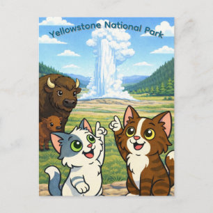 Carte postale du Parc national de Yellowstone