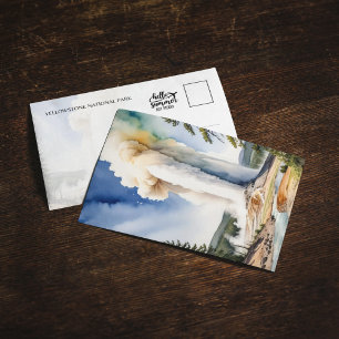 Carte postale du parc national de Yellowstone Old 