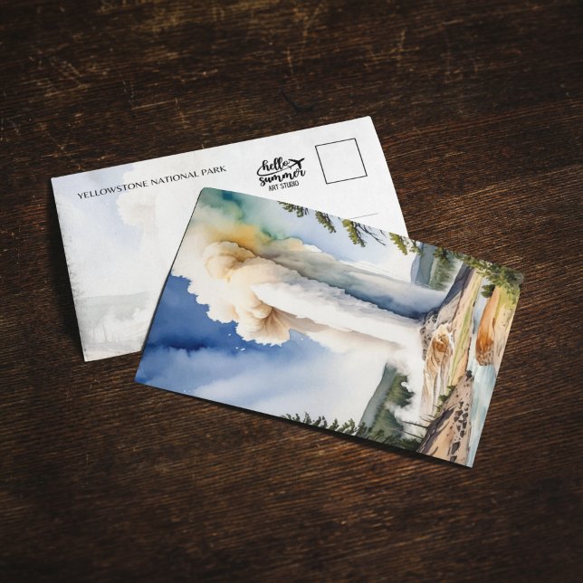 Carte postale du parc national de Yellowstone Old  (Créateur téléchargé)