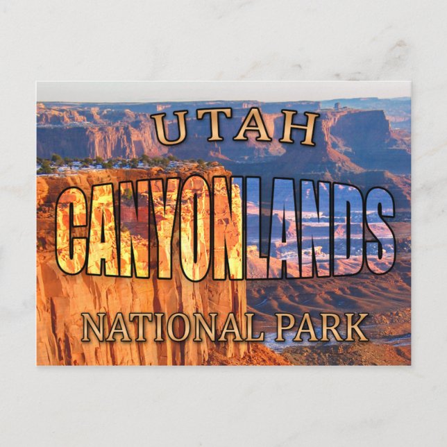 Carte postale du parc national des Canyons de l'Ut (Devant)