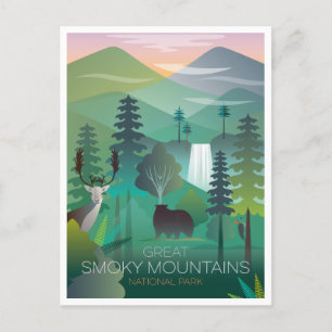Carte postale du parc national des Great Smoky Mou