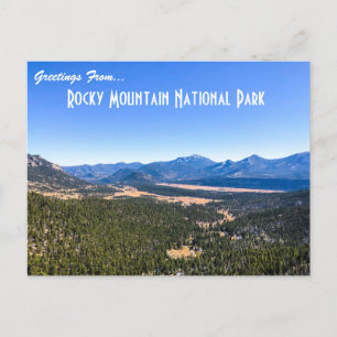 Carte postale du parc national des Rocheuses