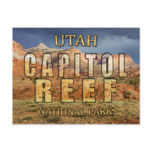 Carte postale du parc national du Capitol Reef