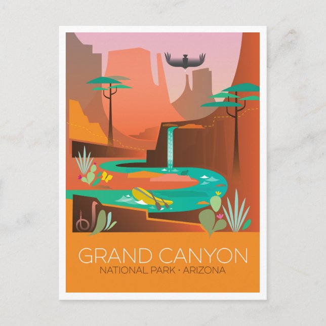 Carte postale du parc national du Grand Canyon (Devant)