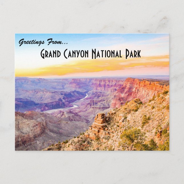 Carte postale du parc national du Grand Canyon (Devant)