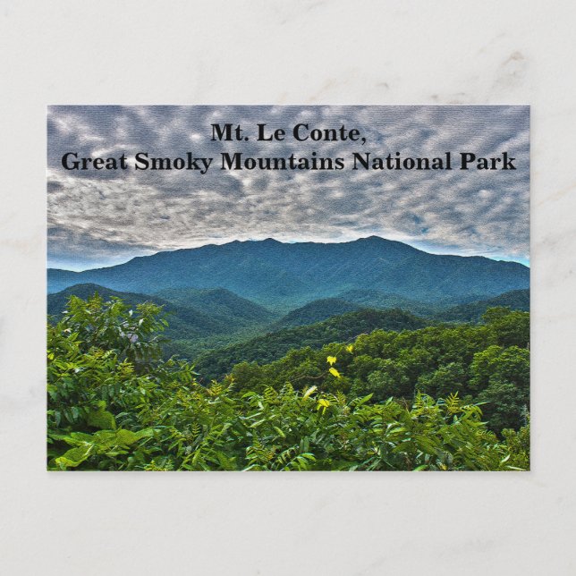 Carte postale du parc national du Mont-Le-Conte (Devant)