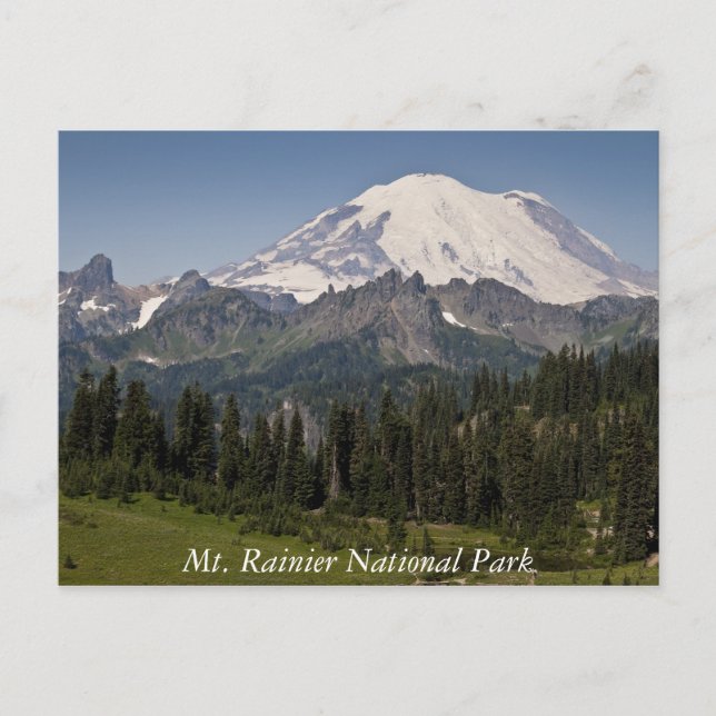 Carte postale du parc national du Mont-Rainier (Devant)