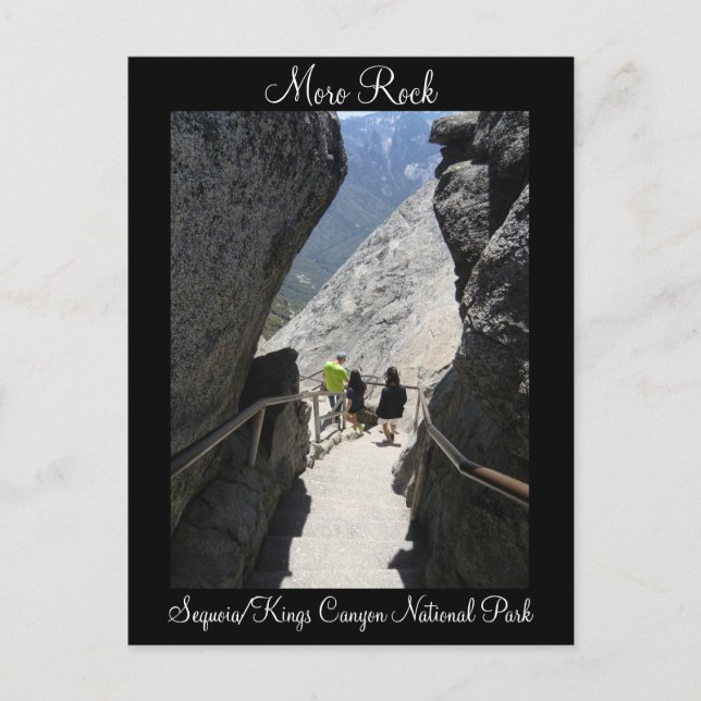 Carte postale du parc national Moro Rock Sequoia (Devant)