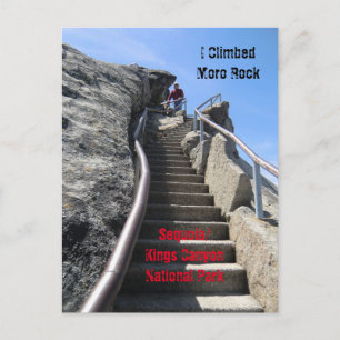 Carte postale du parc national Moro Rock Sequoia