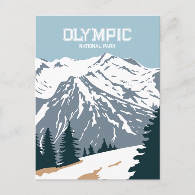 Carte postale du parc national olympique Washingto (Devant)