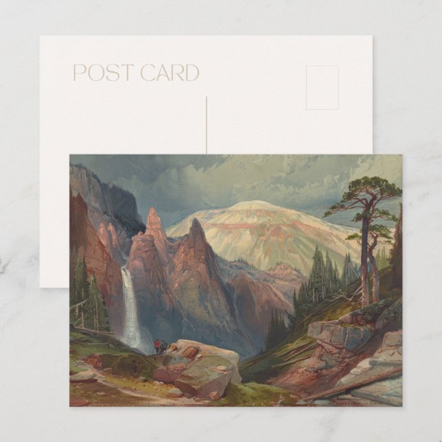 Carte postale du parc national Yellowstone (Devant / Derrière)