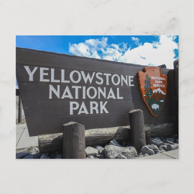 Carte postale du parc national Yellowstone (Devant)