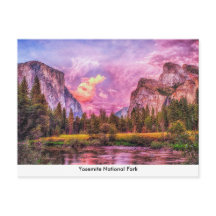 Carte postale du parc national Yosemite