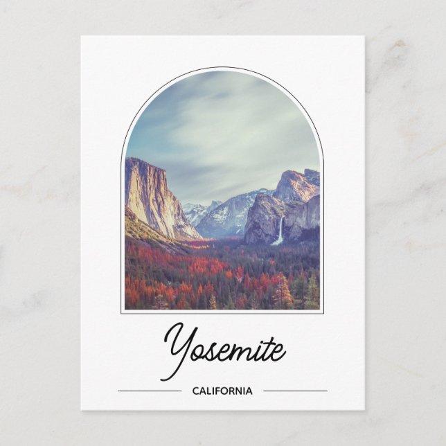 Carte postale du parc national Yosemite (Devant)