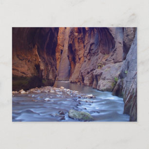 Carte postale du parc national Zion Narrows