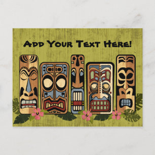 Carte postale du parti Tiki