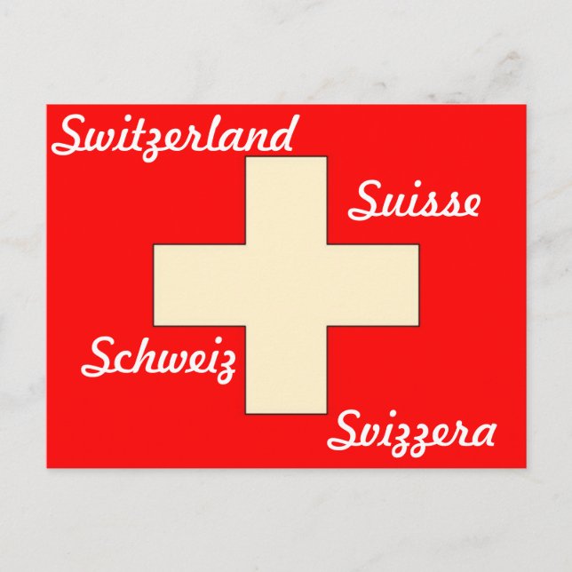 Carte postale du pavillon suisse (Devant)