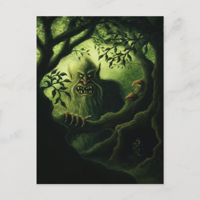 carte postale du pays de trolls (Devant)