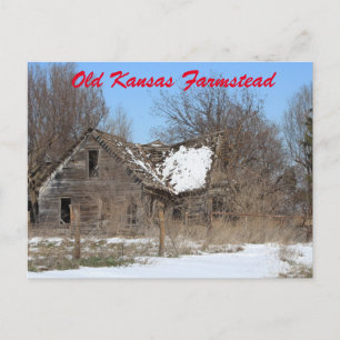 Carte postale du pays Kansas Farmstead