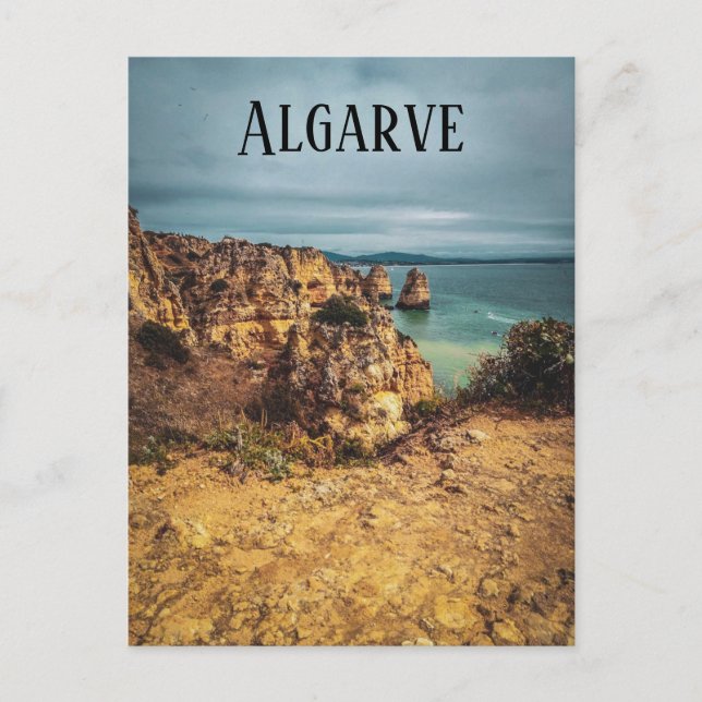 Carte postale du paysage marin de Lagos (Devant)