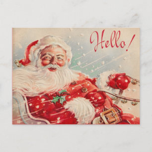 Carte postale du Père Noël victorien
