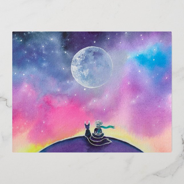 Carte postale du petit prince (Recto)