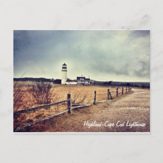 Carte postale du phare de Cape Cod (Highland)