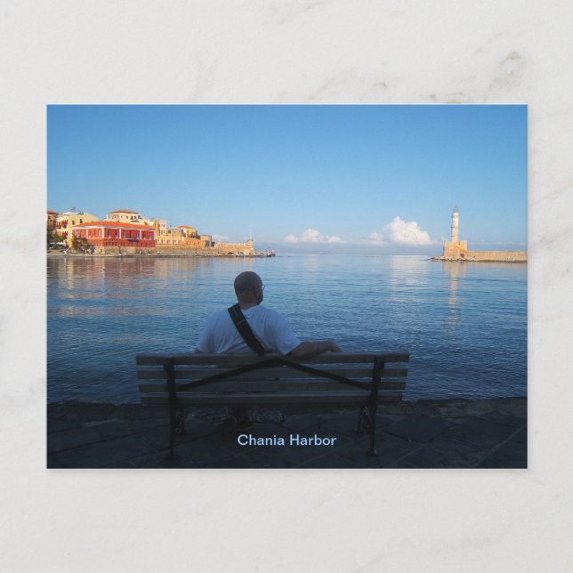 Carte postale du phare de Chania (Devant)