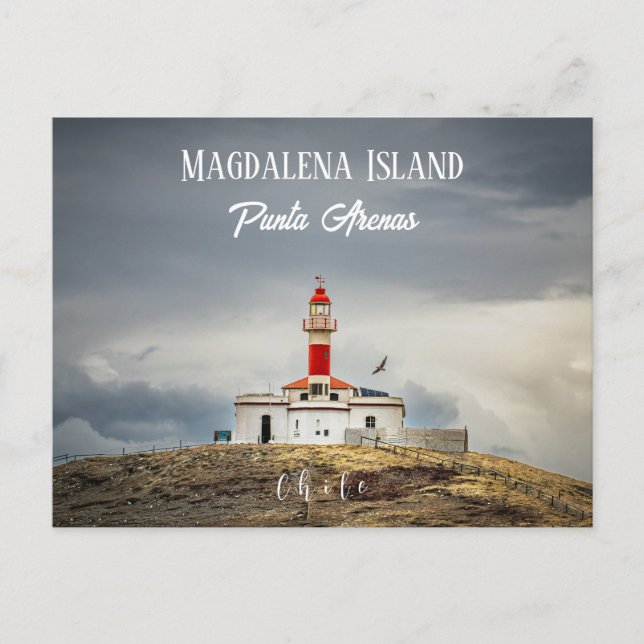 Carte postale du phare de l'île Magdalena (Devant)