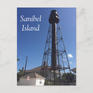 Carte postale du phare de l'île Sanibel
