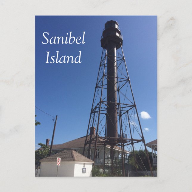 Carte postale du phare de l'île Sanibel (Devant)