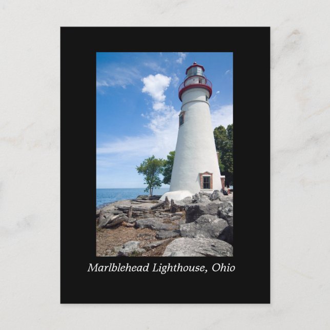 Carte postale du phare de Marblehead (Devant)
