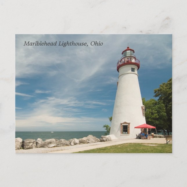 Carte postale du phare de Marblehead (Devant)