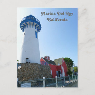 Carte postale du phare de Marina Del Rey !