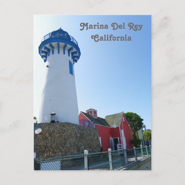 Carte postale du phare de Marina Del Rey ! (Devant)