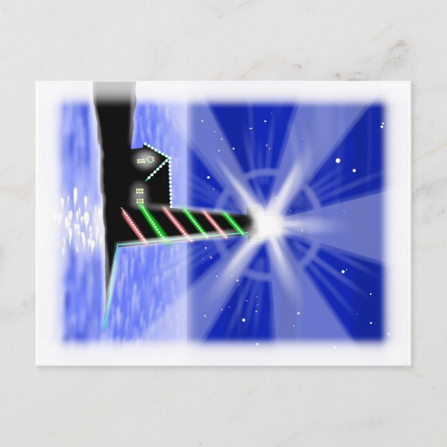 Carte postale du phare de Noël (Devant)