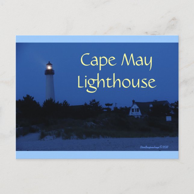 Carte postale du phare du Cap May (Devant)