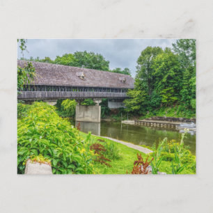 Carte postale du pont couvert de Frankenmuth