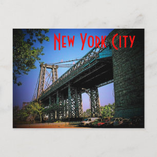 Carte postale du pont de New York