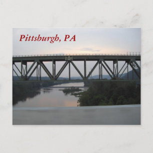 Carte postale du pont de Pittsburgh