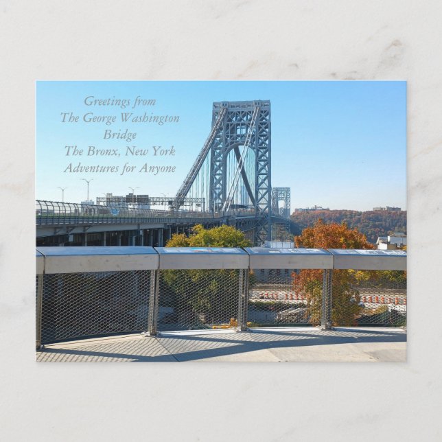 Carte postale du pont George Washington AFA (Devant)