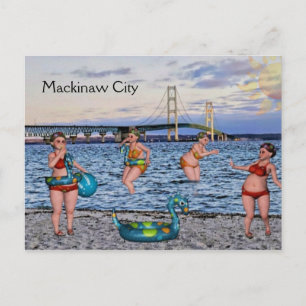 Carte postale du pont Mackinaw