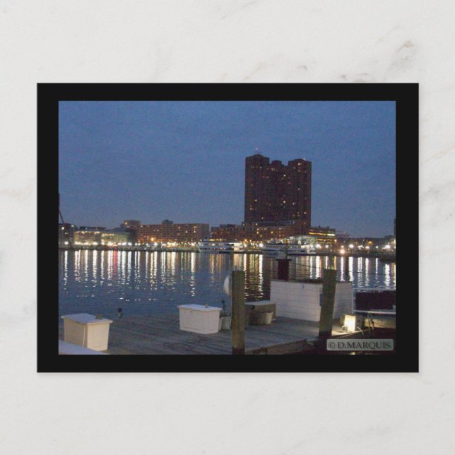 CARTE POSTALE DU PORT DE BALTIMORE (Devant)