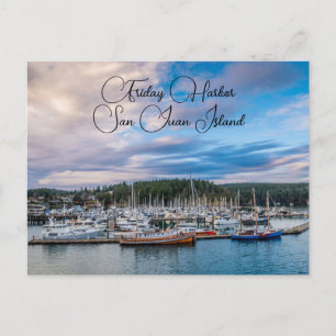 Carte postale du port de vendredi San Juan Island