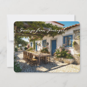 Carte postale du Portugal, terrasse