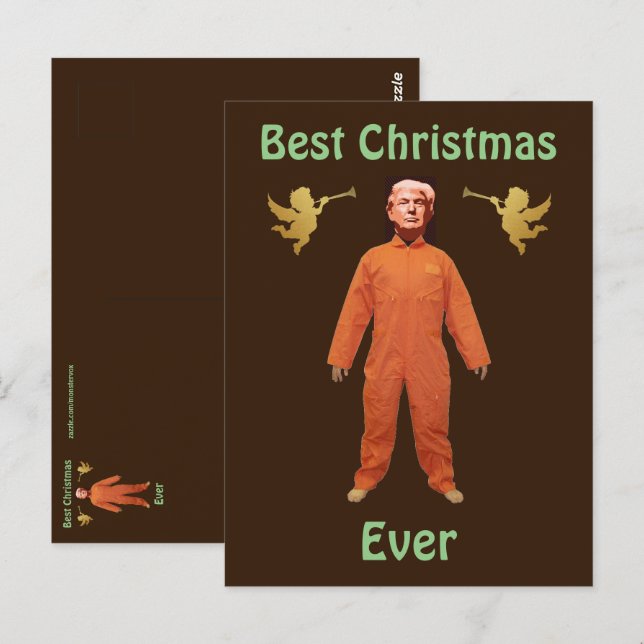 Carte postale du prisonnier Trump (Devant / Derrière)