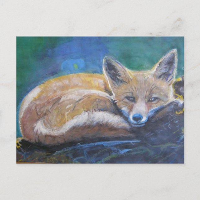 Carte postale du renard (Devant)