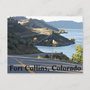 Carte postale du réservoir Horsetooth