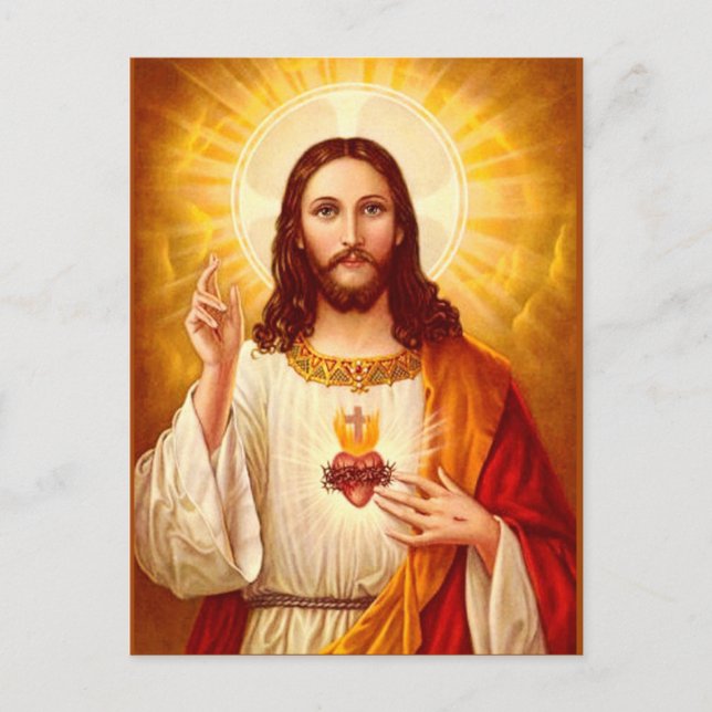 Carte postale du Sacré-Coeur de Jésus-Christ (Devant)