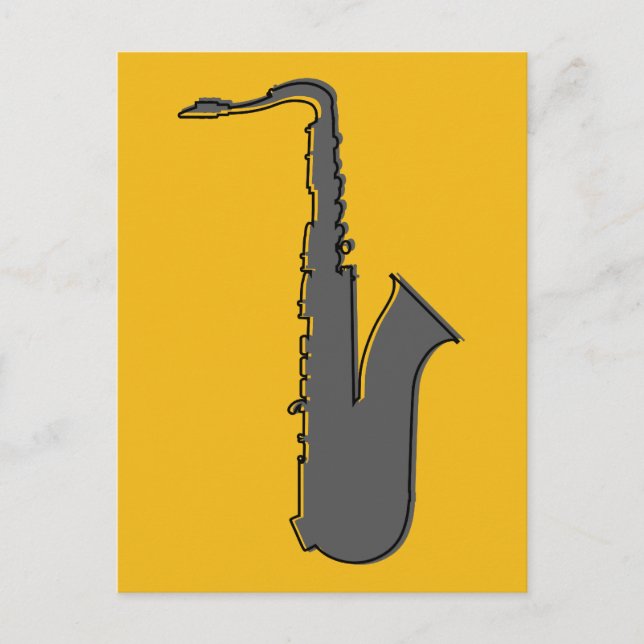 Carte postale du saxophone oddRex (Devant)
